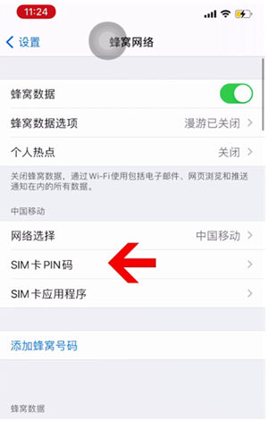 大足苹果14维修网分享如何给iPhone14的SIM卡设置密码 