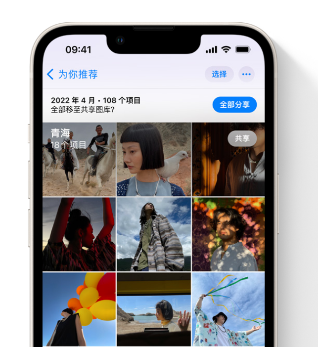 大足苹果维修网点分享在 iPhone 上使用共享图库 