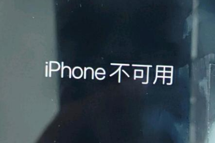 大足苹果服务网点分享锁屏界面显示“iPhone 不可用”如何解决 