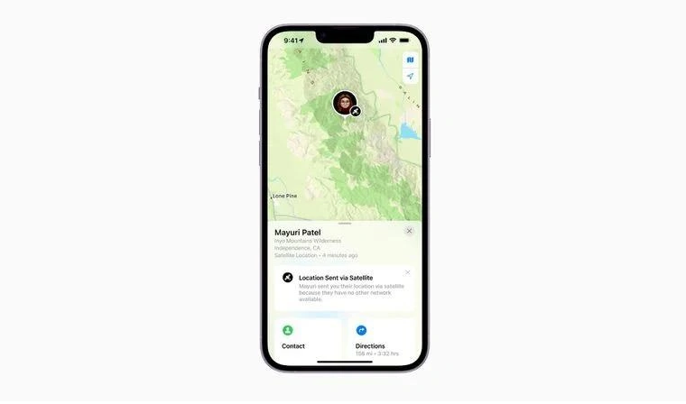 大足苹果14维修分享iPhone14系列中 FindMy功能通过卫星分享位置方法教程 