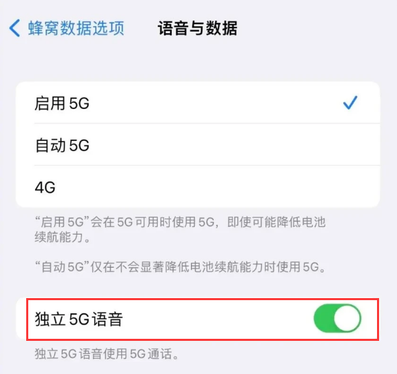 大足苹果14维修分享iPhone 14 Pro如何开启VoNR 